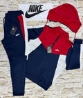 CONJUNTO NIKE TECH - VERMELHO/AZUL/BRANCO